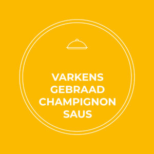 varkensgebraad met champignonsaus