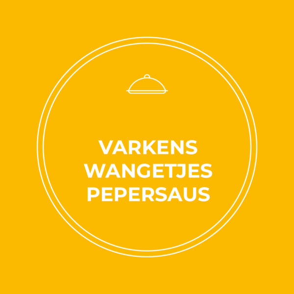 Varkenswangetjes pepersaus