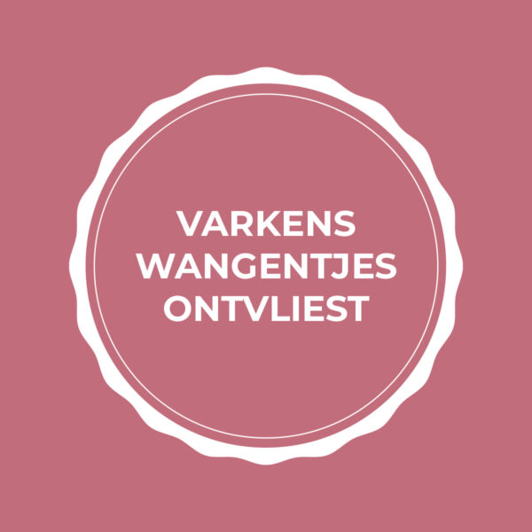 Varkenswangetjes ontvliest